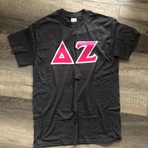 Delta Zeta crew neck Tshirt Charcoal gray